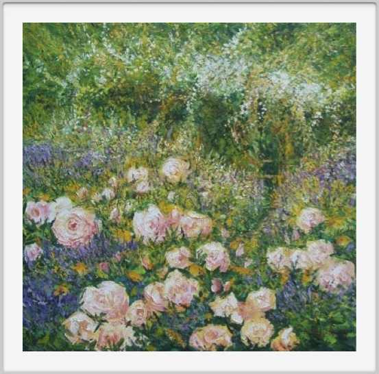 Lavanda rose e rampicanti