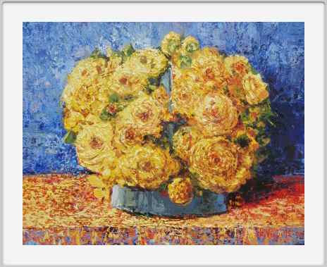 Cesto con fiori gialli