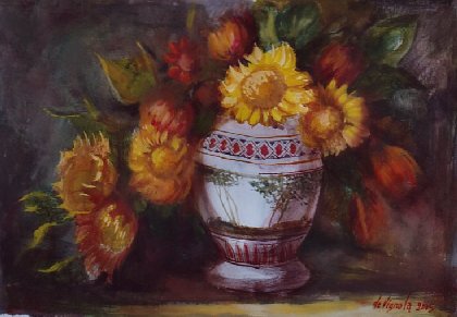 Fiori con vaso